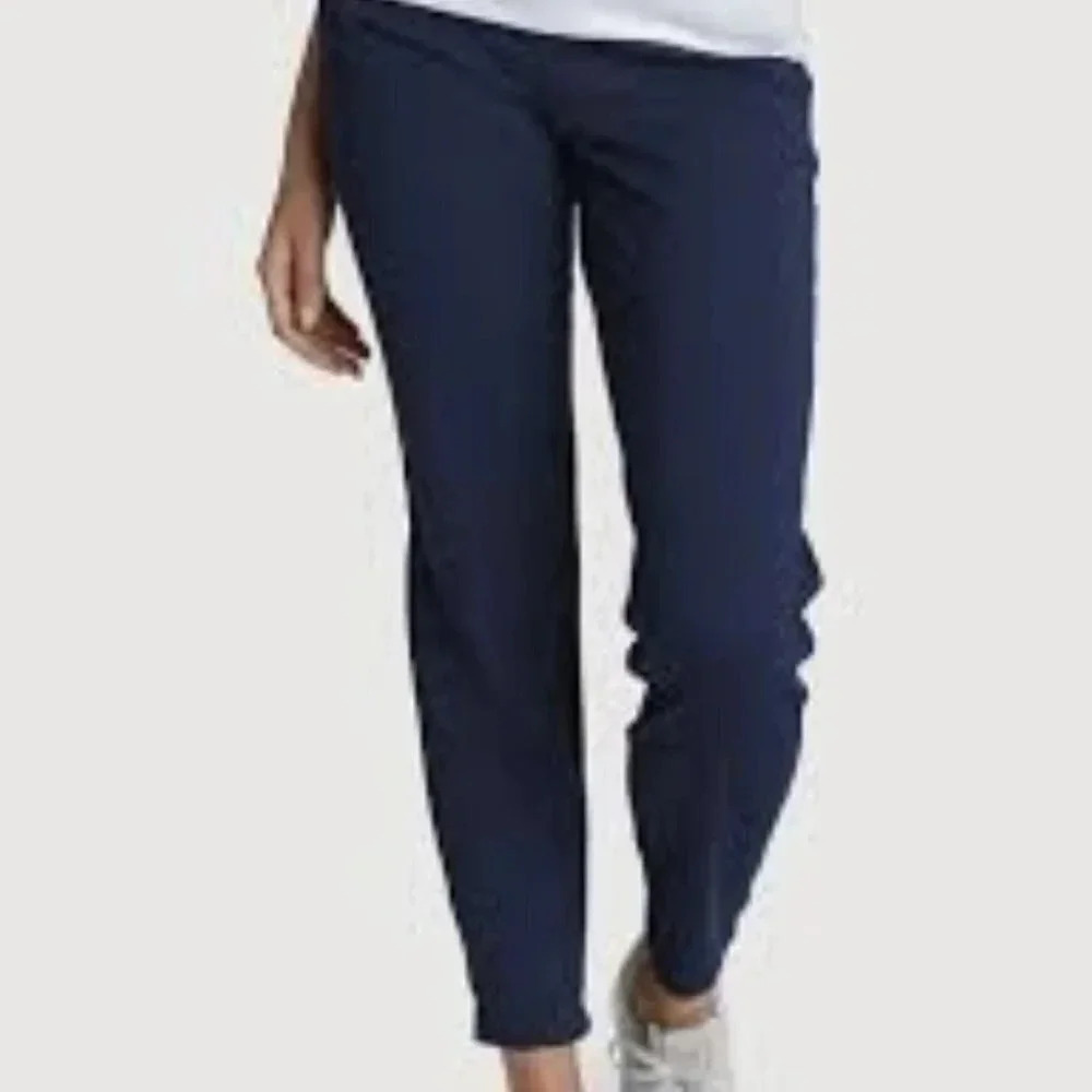 Kit and Ace Navy Blue On Repeat Pleated Trousers 2